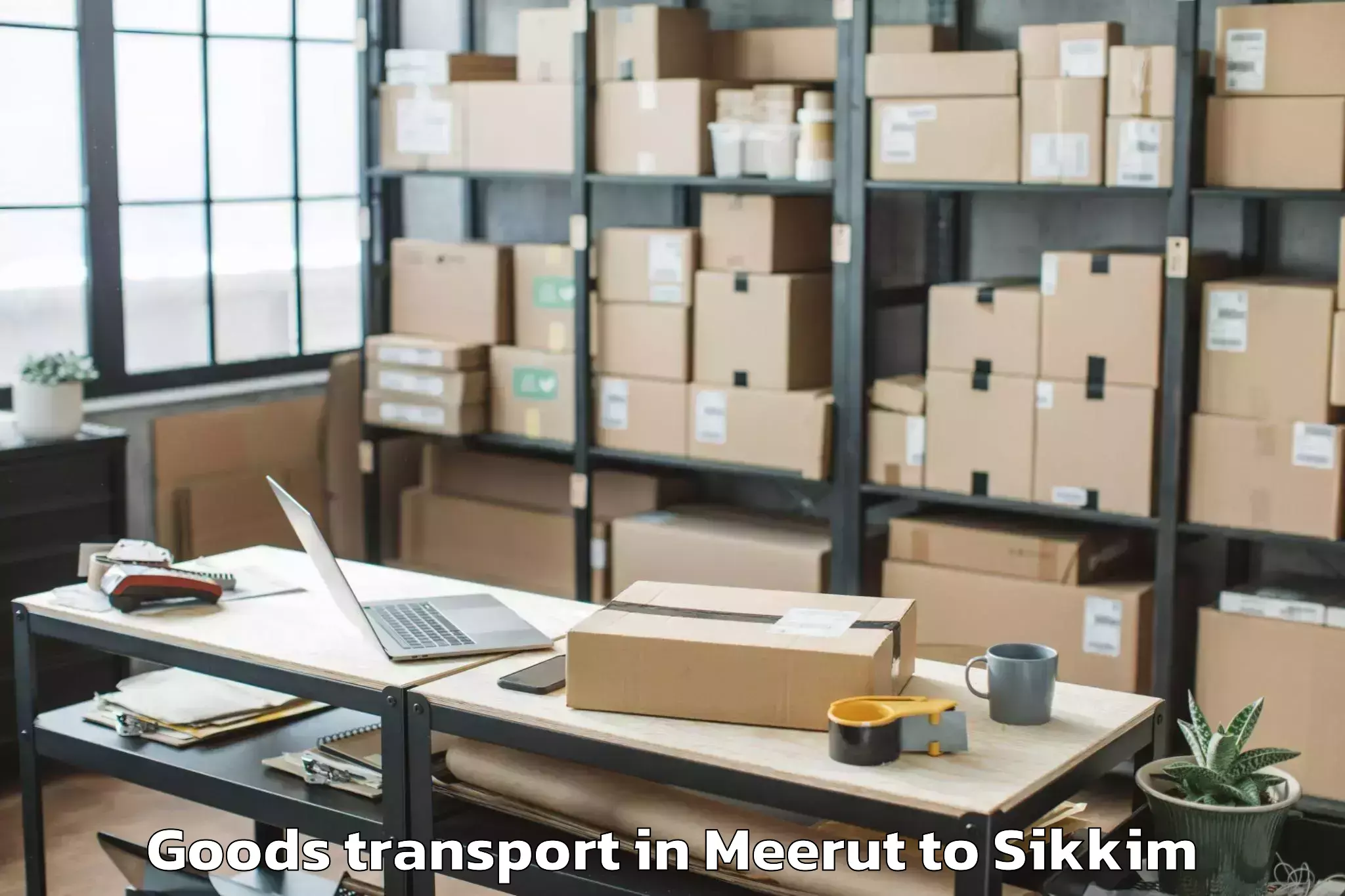 Easy Meerut to Sikkim University Tadong Goods Transport Booking